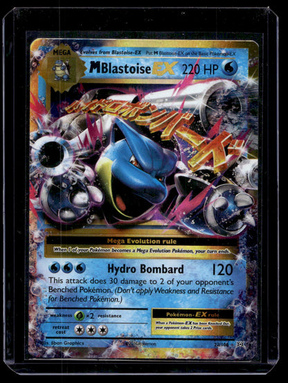 2016 Pokemon - XY Evolutions - 20th Anniversary - M Blastoise EX #22