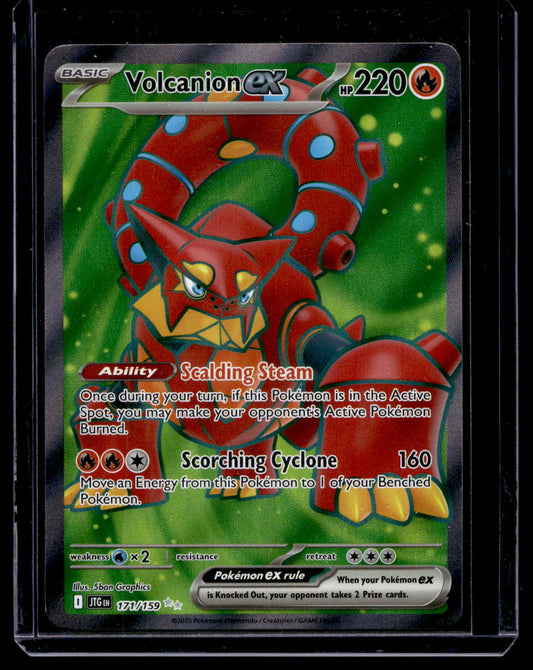 2025 Pokemon - Scarlet & Violet - Journey Together - Ultra Rare - Volcanion ex #171