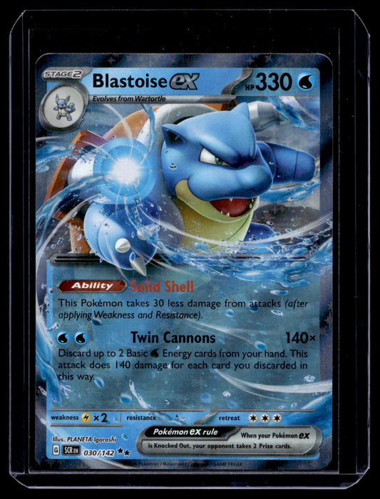 2024 Pokemon - Scarlet & Violet - Stellar Crown - Blastoise ex #030