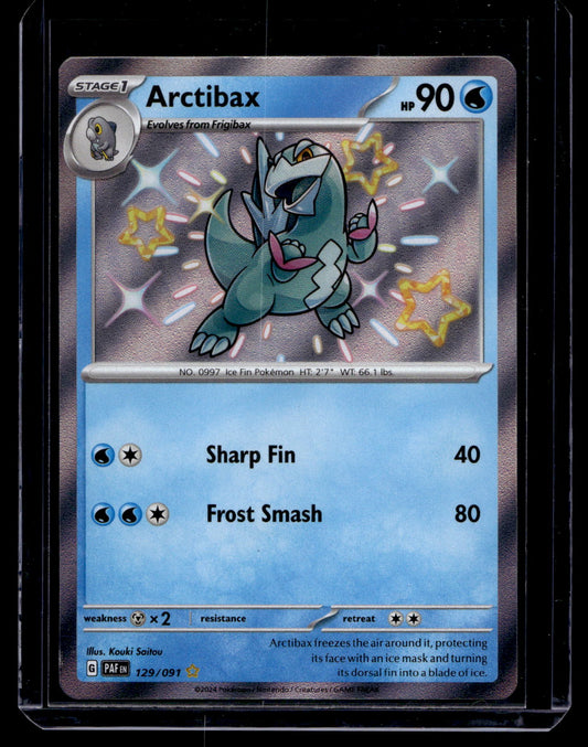 2023 Pokemon Scarlet & Violet - Paldean Fates - Shiny Rare - Arctibax #129