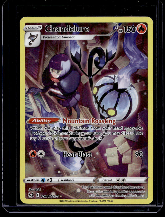 2022 Pokemon - Sword & Shield - Lost Origin - Full Art - Chandelure #TG04