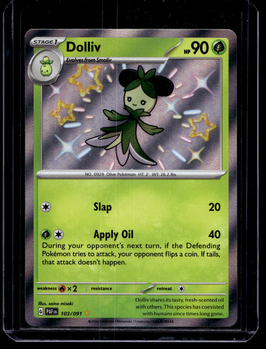 2023 Pokemon Scarlet & Violet - Paldean Fates - Shiny Rare - Dolliv #103
