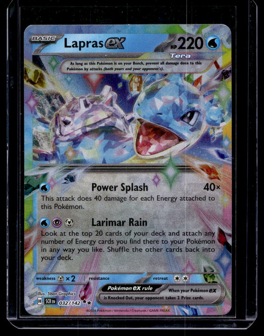 2024 Pokemon - Scarlet & Violet - Stellar Crown - Lapras ex #032