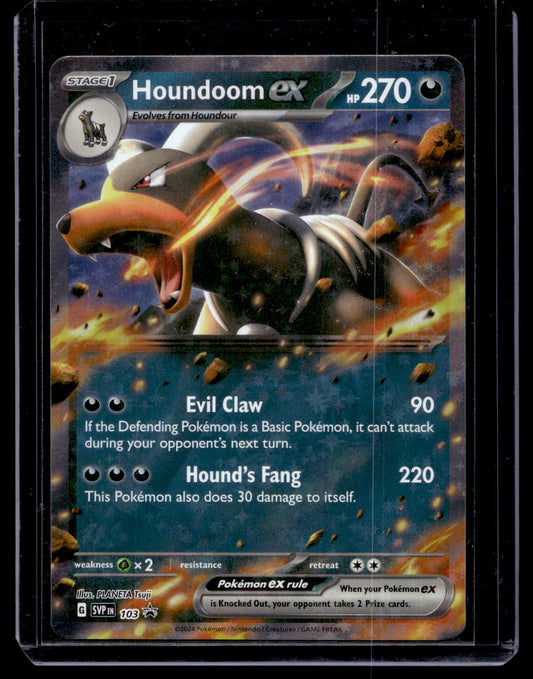 2023 Pokemon - Scarlet & Violet - Black Star Promos - Promos - Houndoom ex #103