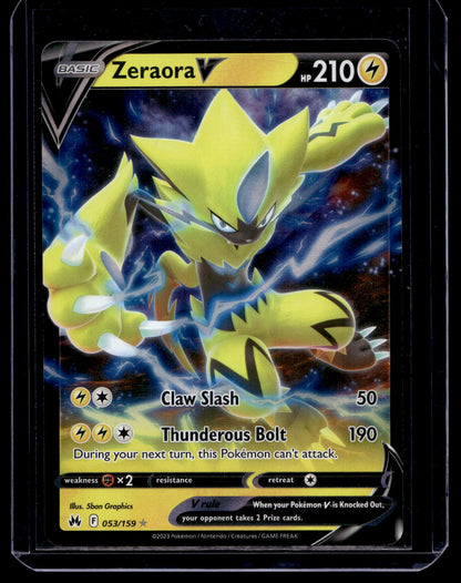 2023 Pokemon Sword & Shield - Crown Zenith - Zeraora V #053