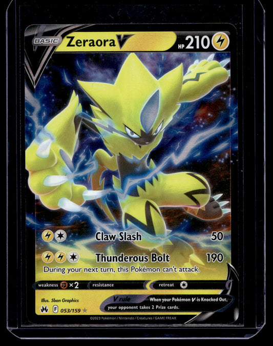 2023 Pokemon Sword & Shield - Crown Zenith - Zeraora V #053