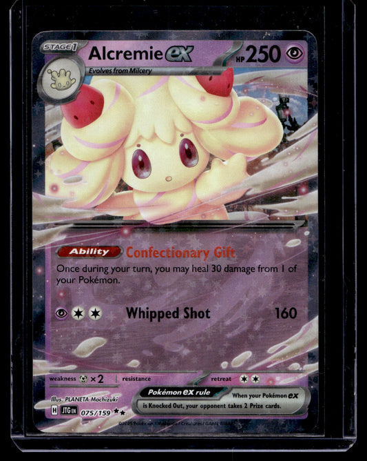 2025 Pokemon - Scarlet & Violet - Journey Together - Alcremie ex #075