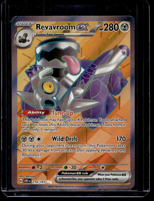 2023 Pokemon - Scarlet & Violet - Obsidian Flames - Ultra Rare - Revavroom ex #216