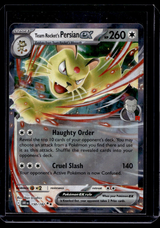 2025 Pokemon Scarlet & Violet - Destined Rivals - Team Rocket's Persian ex #150