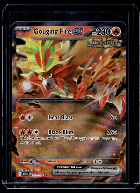 2024 Pokemon - Sword & Shield - Temporal Forces - Gouging Fire ex #038