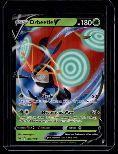 2020-23 Pokemon - Sword & Shield - Black Star - Promos - Orbeetle V #SWSH078
