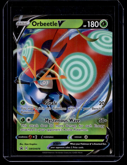 2020-23 Pokemon - Sword & Shield - Black Star - Promos - Orbeetle V #SWSH078