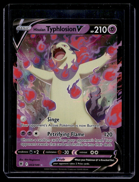 2022 Pokemon - Sword & Shield - Astral Radiance - Hisuian Typhlosion V #053