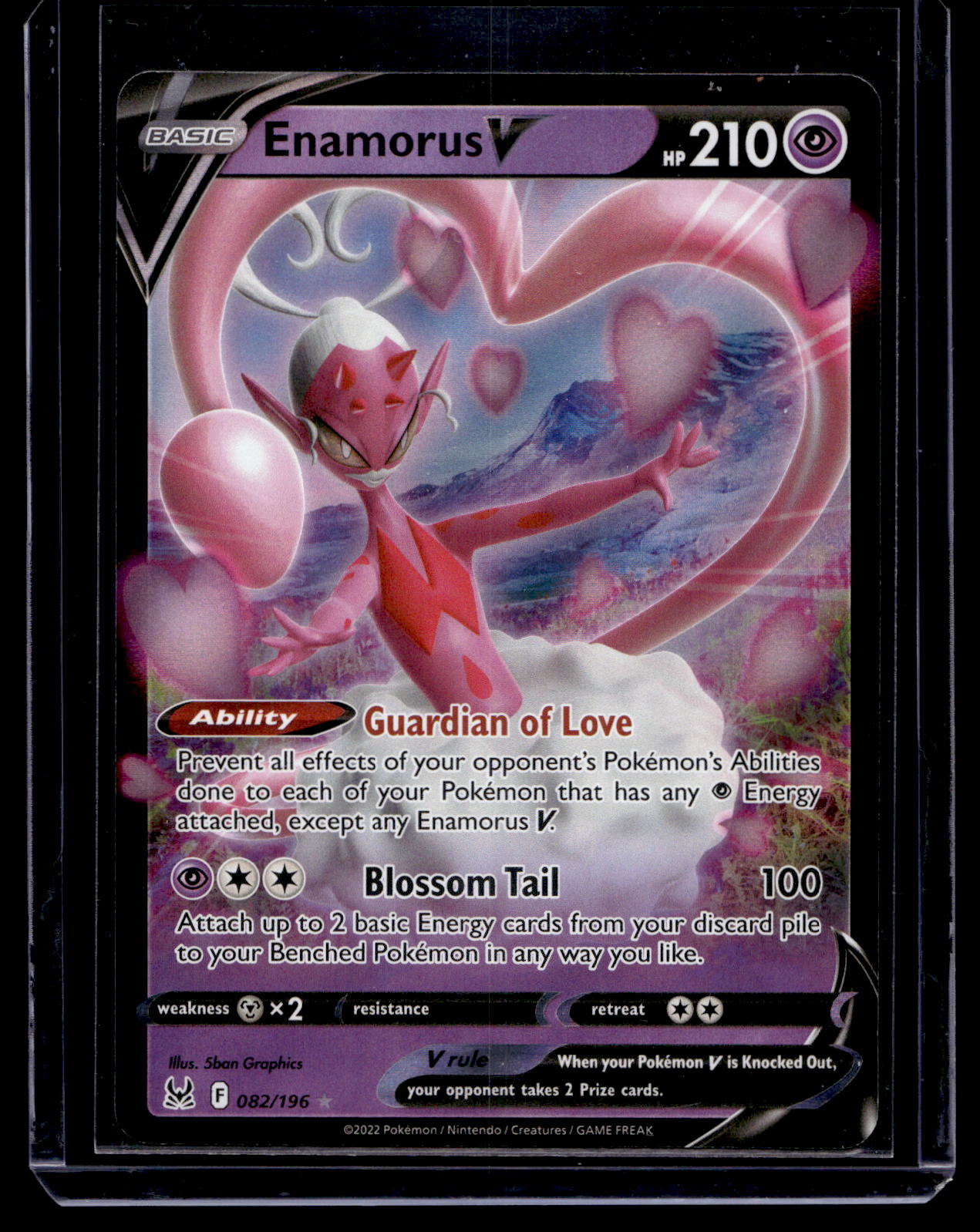 2022 Pokemon - Sword & Shield - Lost Origin - Enamorus V #082