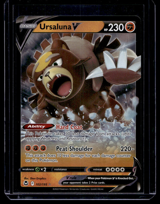 2022 Pokemon - Sword & Shield - Silver Tempest - Ursaluna V #102