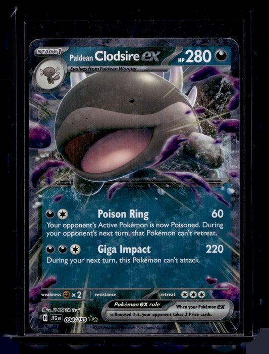 2025 Pokemon - Scarlet & Violet - Journey Together - Paldean Clodsire ex #094