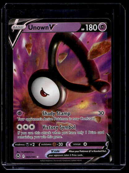 2022 Pokemon - Sword & Shield - Silver Tempest - Unown V #065