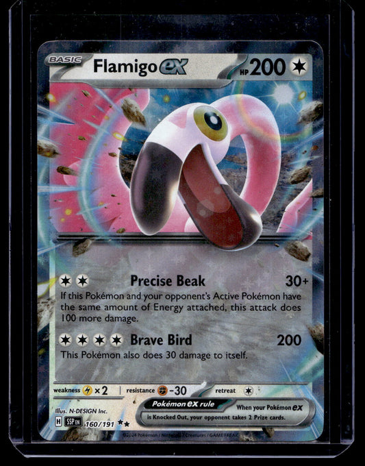 2024 Pokemon - Scarlet & Violet - Surging Sparks - Flamigo ex #160