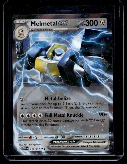 2023 Pokemon - Scarlet & Violet - Obsidian Flames - Melmetal ex #153