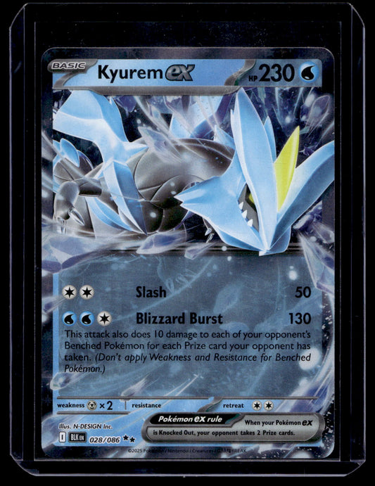 2025 Pokemon - Scarlet & Violet - Black Bolt - Kyurem ex #028