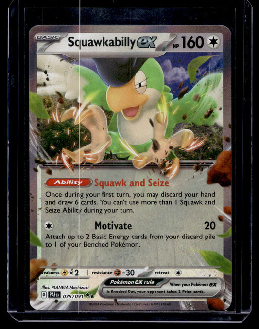 2023 Pokemon Scarlet & Violet - Paldean Fates - Squawkabilly ex #075