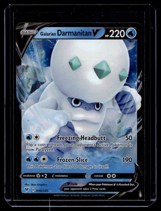 2020 Pokemon Sword & Shield - Vivid Voltage - Galarian Darmanitan V #036