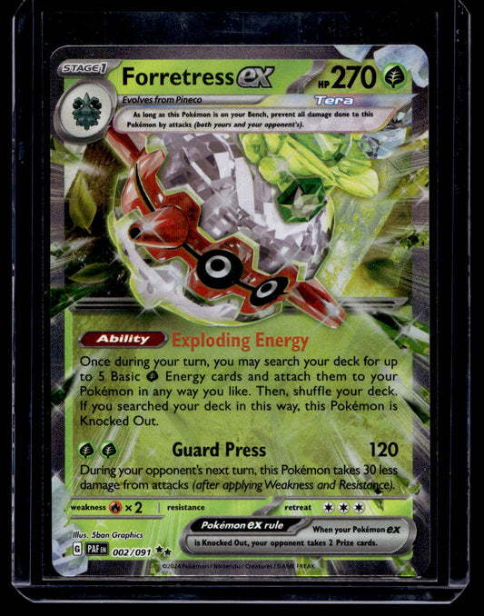 2023 Pokemon Scarlet & Violet - Paldean Fates - Forretress ex #002