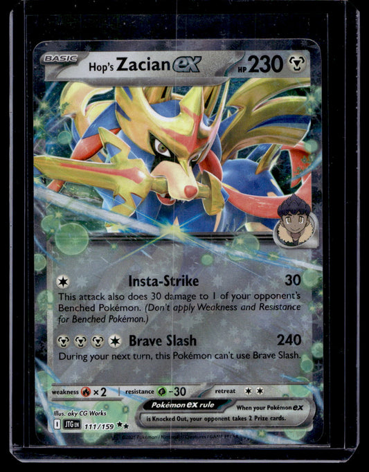 2025 Pokemon - Scarlet & Violet - Journey Together - Hop's Zacian ex #111