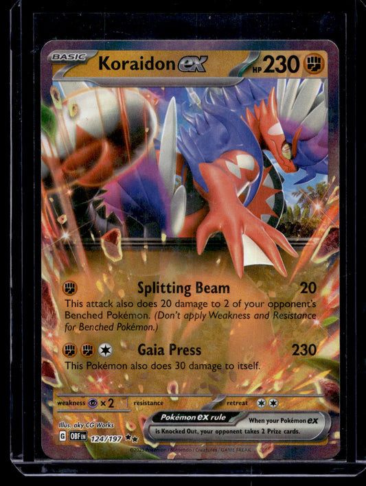 2023 Pokemon - Scarlet & Violet - Obsidian Flames - Koraidon ex #124