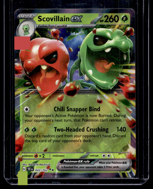 2024 Pokemon - Sword & Shield - Temporal Forces - Scovillain ex #022