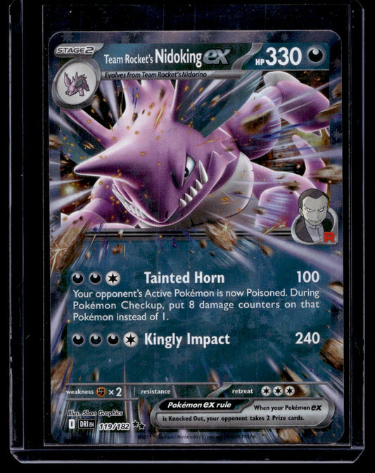 2025 Pokemon Scarlet & Violet - Destined Rivals - Team Rocket's Nidoking ex #119