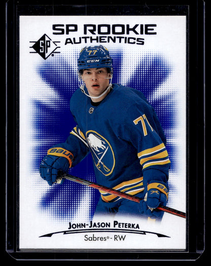2021-22 Upper Deck SP - Retail - Blue - SP Rookie Authentics - J.J. Peterka  #121 RC