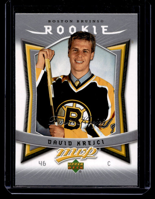 2007-08 Upper Deck MVP - Rookie - David Krejci #308 RC
