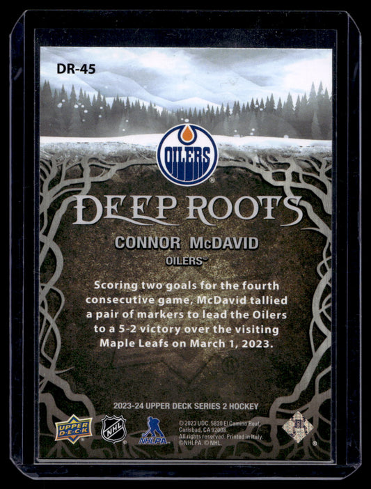2023-24 Upper Deck Series 2 - Deep Roots - Connor McDavid #DR-45