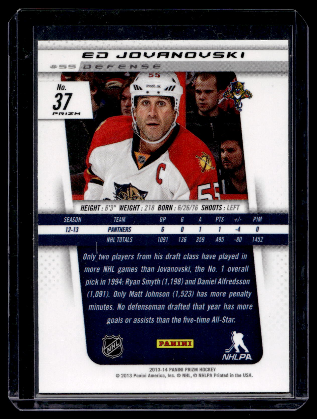2013-14 Panini Prizm  - Green Prizm - Ed Jovanovski #37