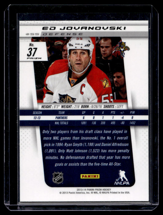 2013-14 Panini Prizm  - Green Prizm - Ed Jovanovski #37