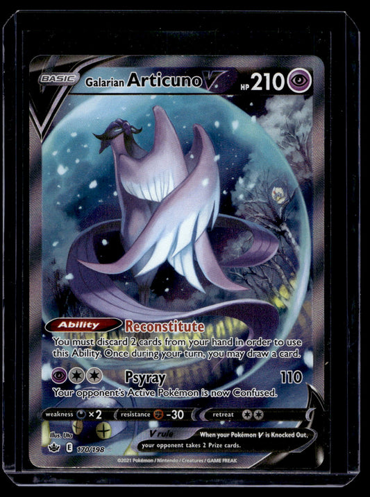 2021 Pokemon Sword & Shield - Chilling Reign - Alternate Art - Galarian Articuno V #170