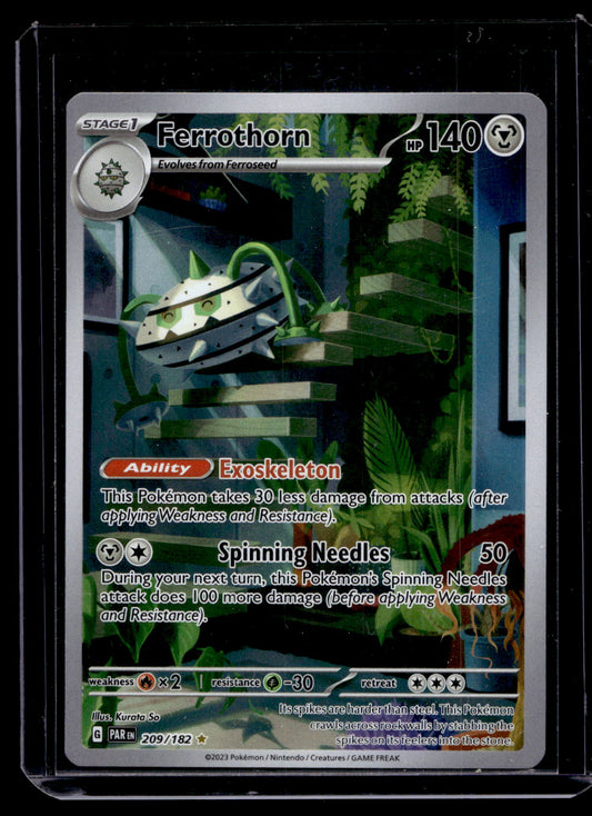 2023 Pokemon - Scarlet & Violet - Paradox Rift - Illustration Rare - Ferrothorn #209