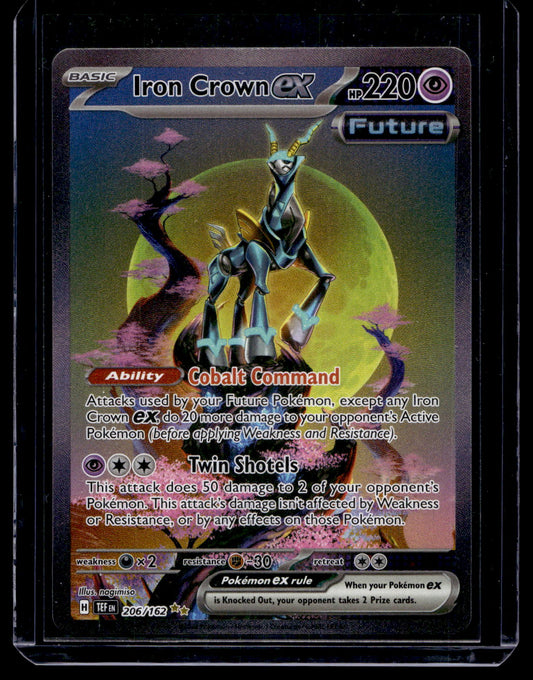 2024 Pokemon - Sword & Shield - Temporal Forces - Special Illustration Rare - Iron Crown ex #206
