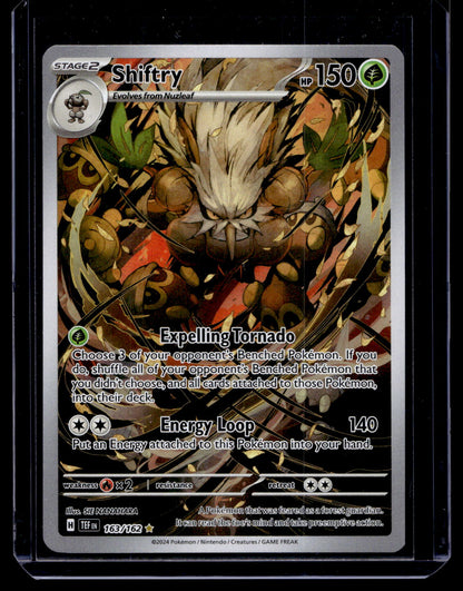 2024 Pokemon - Sword & Shield - Temporal Forces - Illustration Rare - Shiftry #163