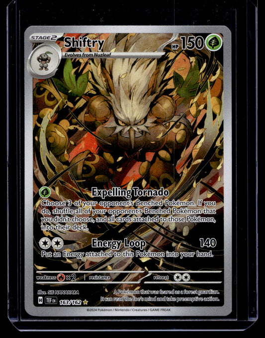 2024 Pokemon - Sword & Shield - Temporal Forces - Illustration Rare - Shiftry #163