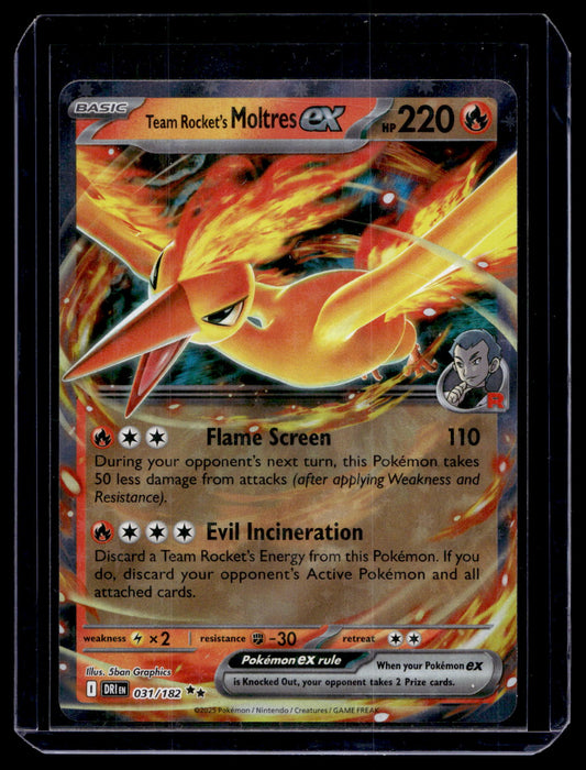 2025 Pokemon Scarlet & Violet - Destined Rivals - Team Rocket's Moltres ex #031