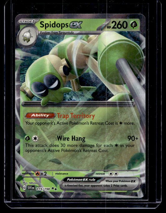 2023 Pokemon Scarlet & Violet - Scarlet & Violet - Spidops ex #019