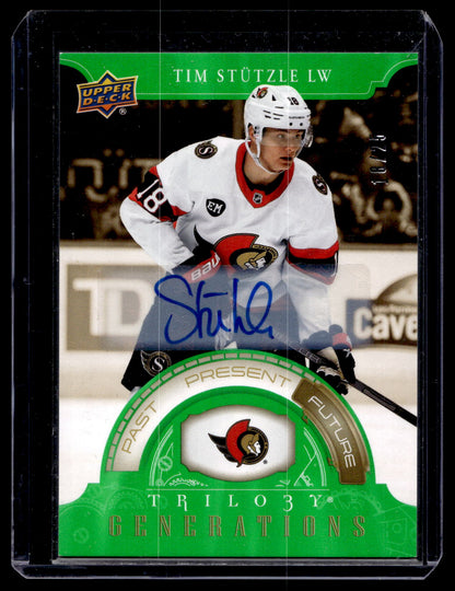 2022-23 Upper Deck Trilogy - Generations - Autographs - Tim Stutzle #TG-1C /25