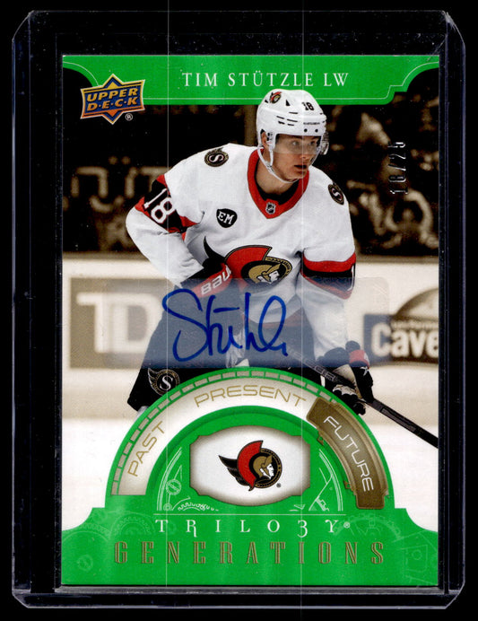 2022-23 Upper Deck Trilogy - Generations - Autographs - Tim Stutzle #TG-1C /25