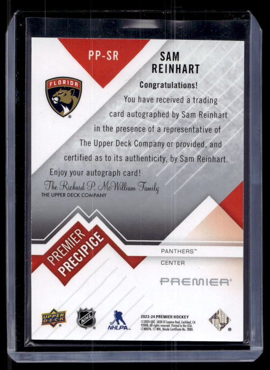 2023-24 Upper Deck Premier - Premier Precipice Autographs - Sam Reinhart #PP-SR