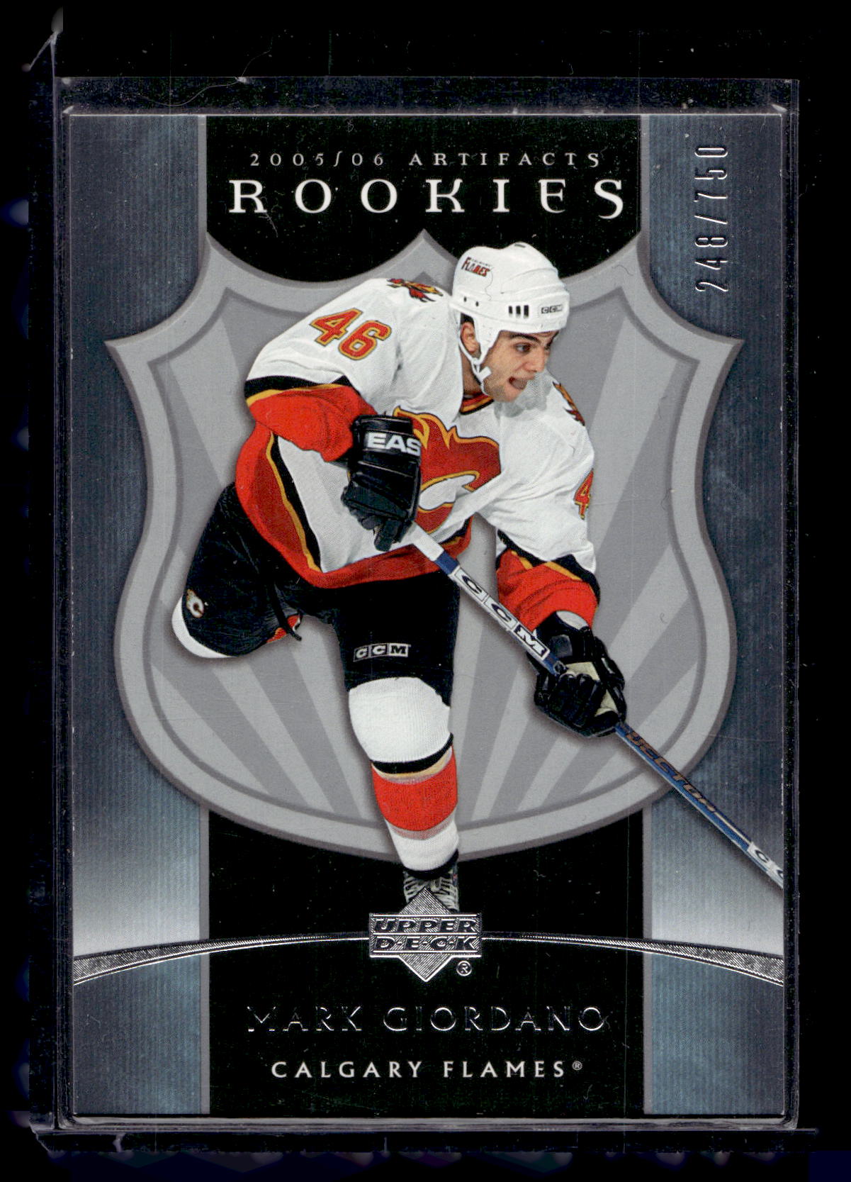 2005-06 Upper Deck Artifacts - Rookies - Mark Giordano #254 /750 RC