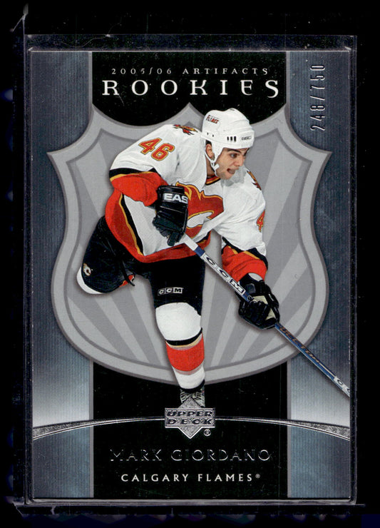 2005-06 Upper Deck Artifacts - Rookies - Mark Giordano #254 /750 RC