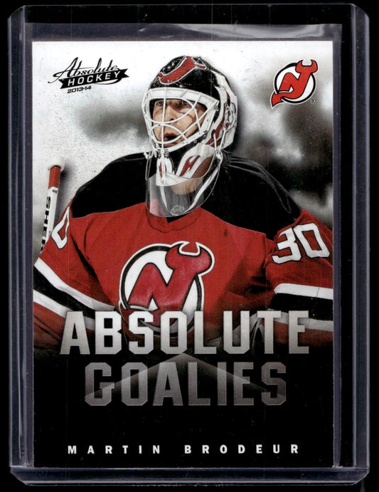 2013-14 Panini Boxing Day - Absolute Goalies - Thick Stock - Martin Brodeur #10