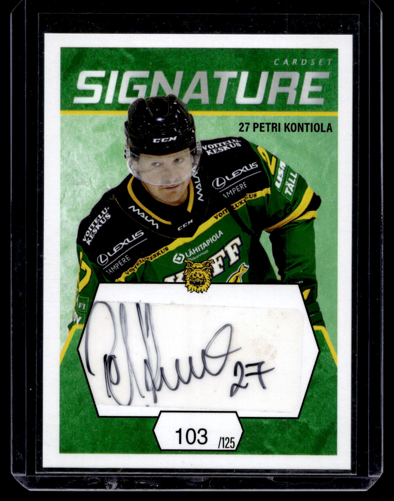 2021-22 Cardset Signature - Petri Kontiola /125